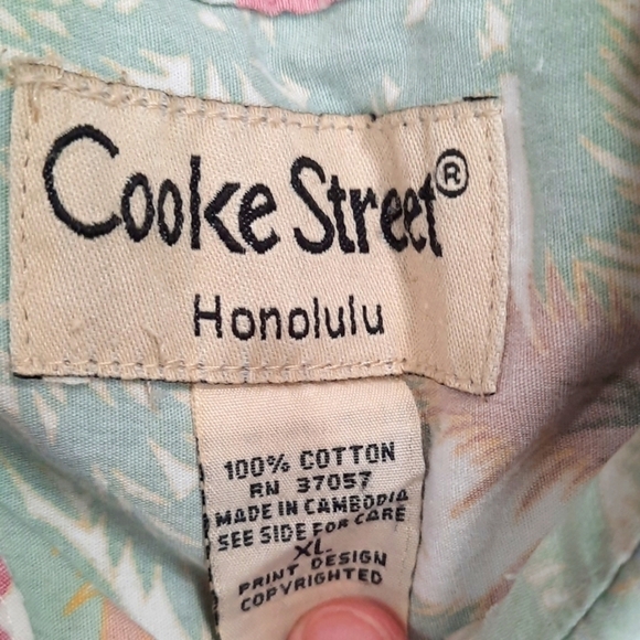 Cooke Street Hawaiin Print Collared Button Up Shirt - Picture 5 of 5